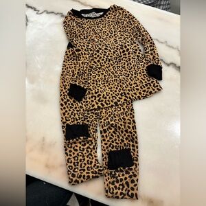 Little Sleepies Cheetah Print Kids Pajama Set